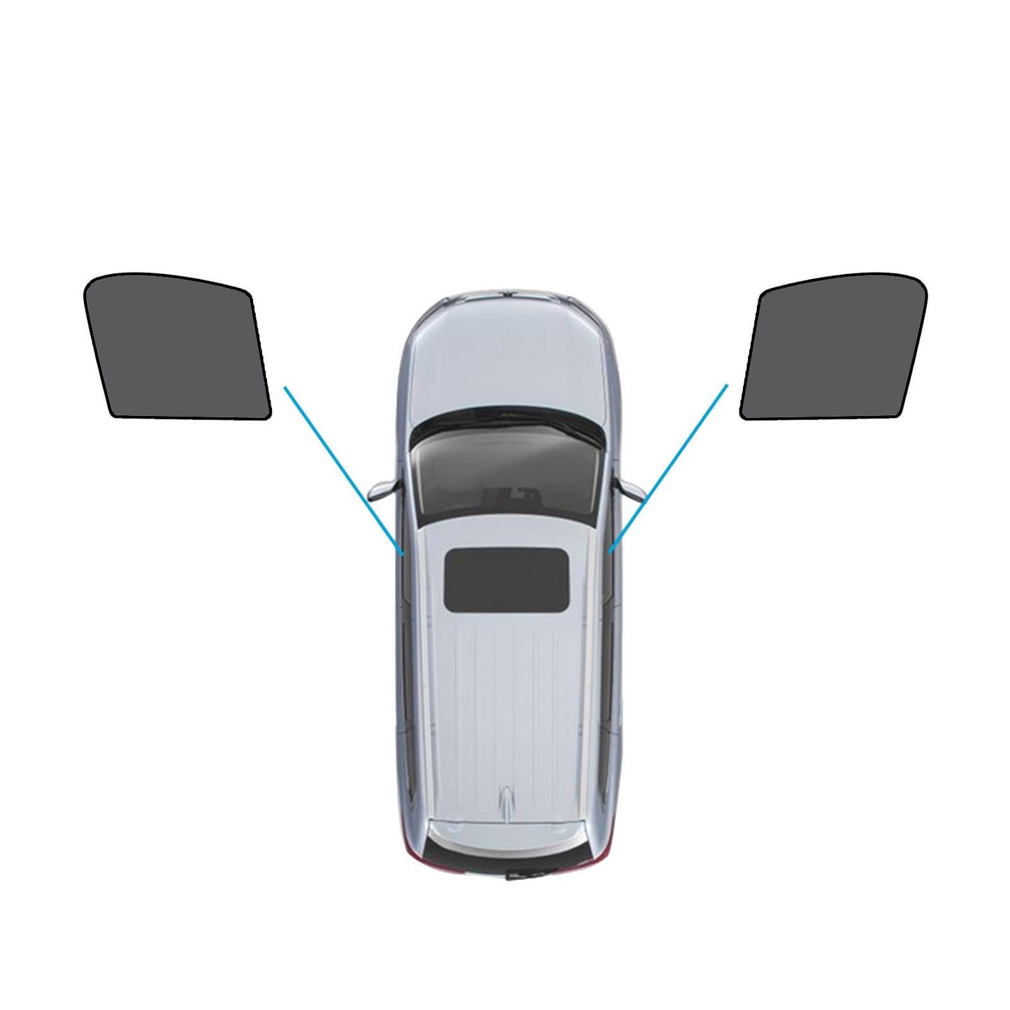 Magnetic Mesh Sun Blind Shades Suitable for Audi Q3 2011-2018 on Front/Rear-2