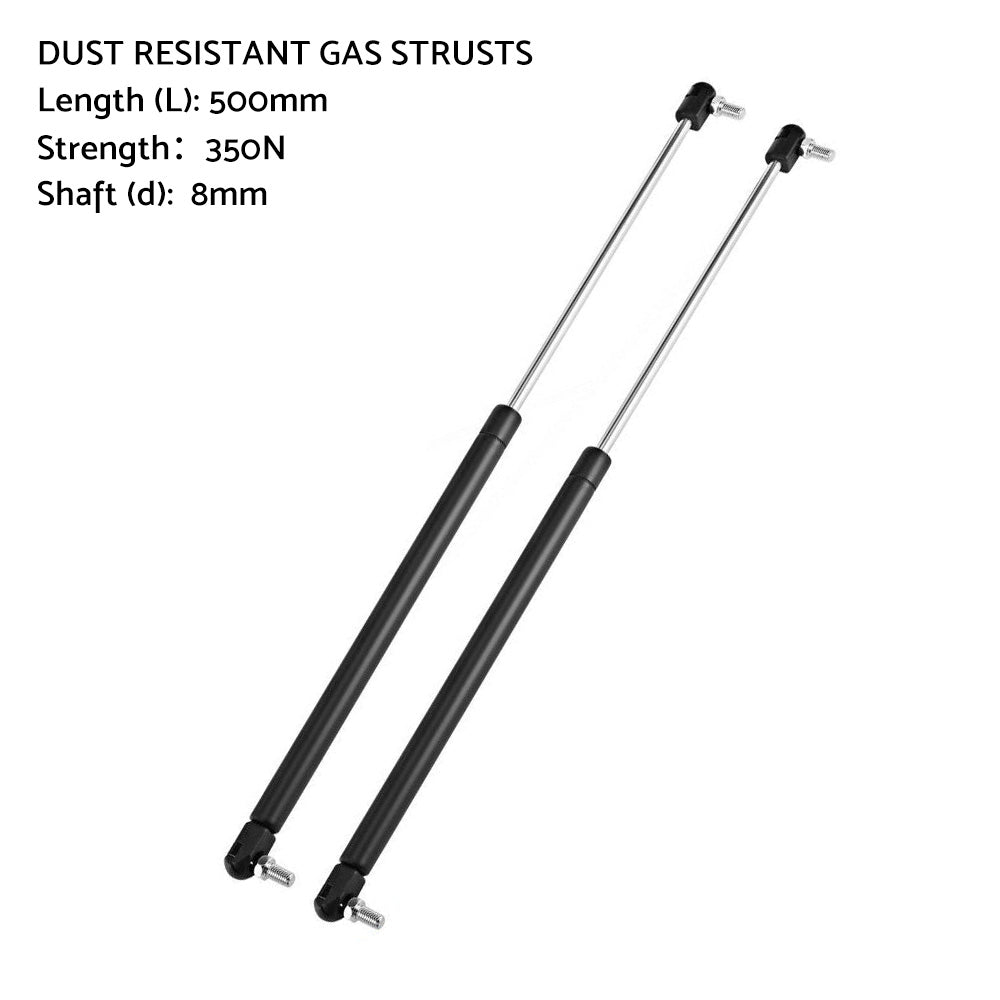 Gas Strut 500mm-350N x2  8mm Shaft  Caravans, Trailers, Canopy, Toolboxes struts-1
