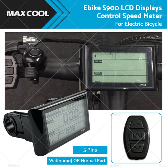 Ebike S900 LCD Displays Control Electric Bicycle Speed Meter Speedometer - Frazy's Auto Parts