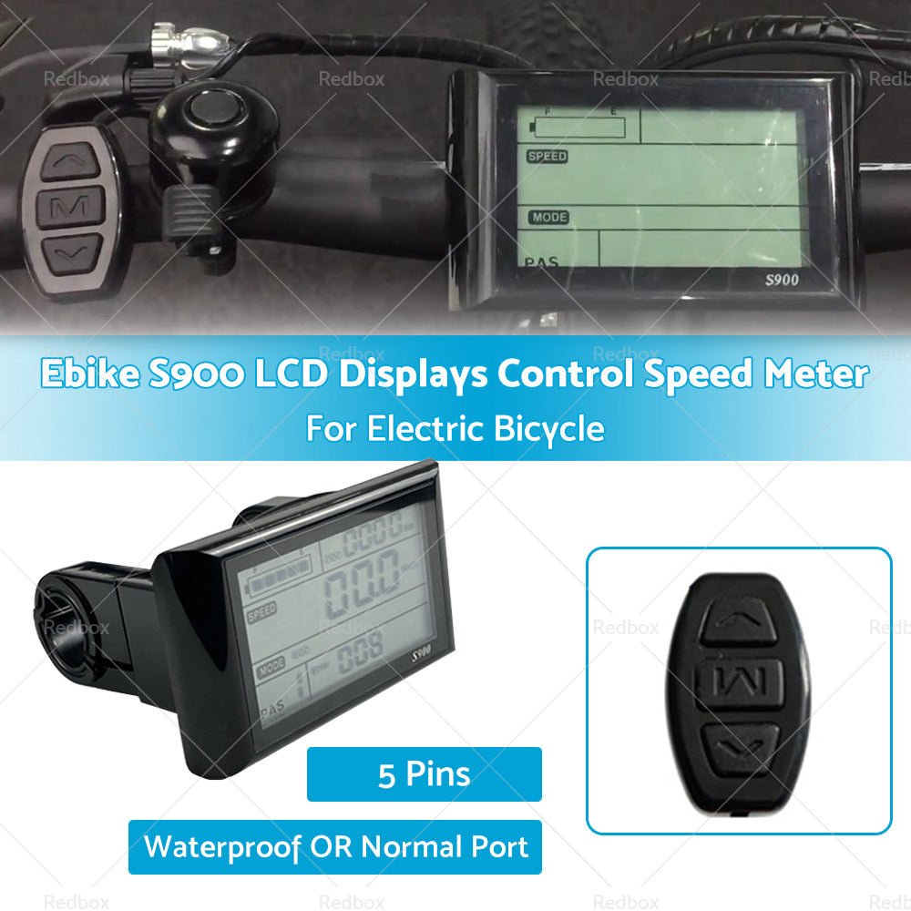 Ebike S900 LCD Displays Control Electric Bicycle Speed Meter Speedometer - Frazy's Auto Parts