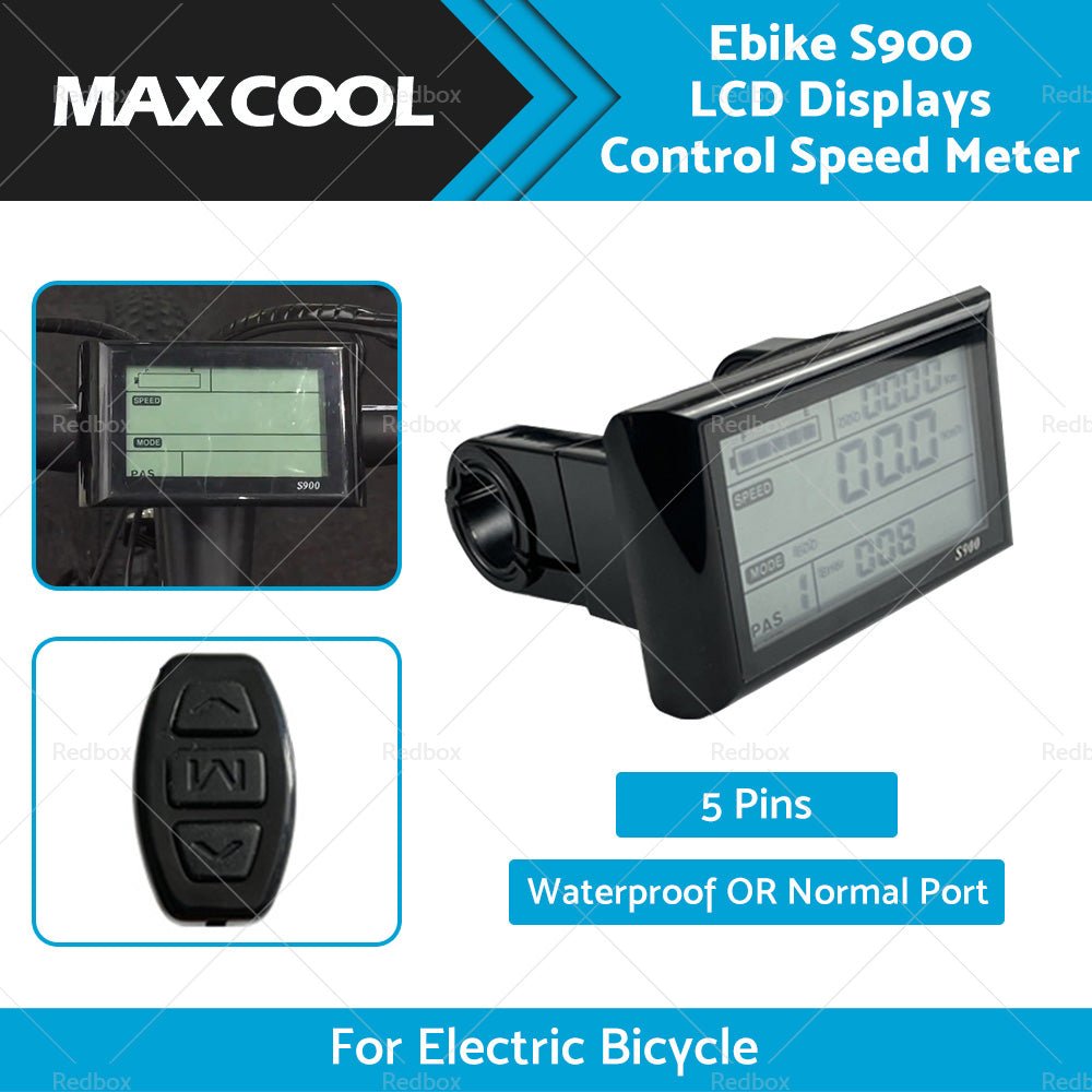 Ebike S900 LCD Displays Control Electric Bicycle Speed Meter Speedometer - Frazy's Auto Parts