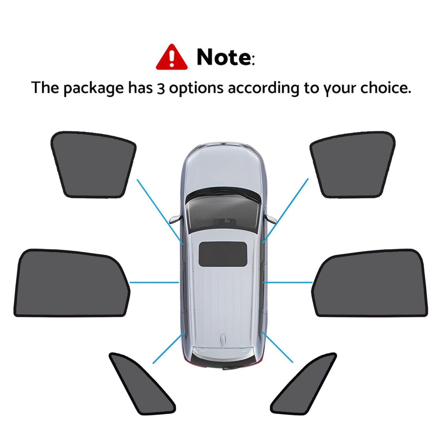 Magnetic Mesh Sun Blind Shades Suitable For Audi Q3 RS Q3 2019-2025-1