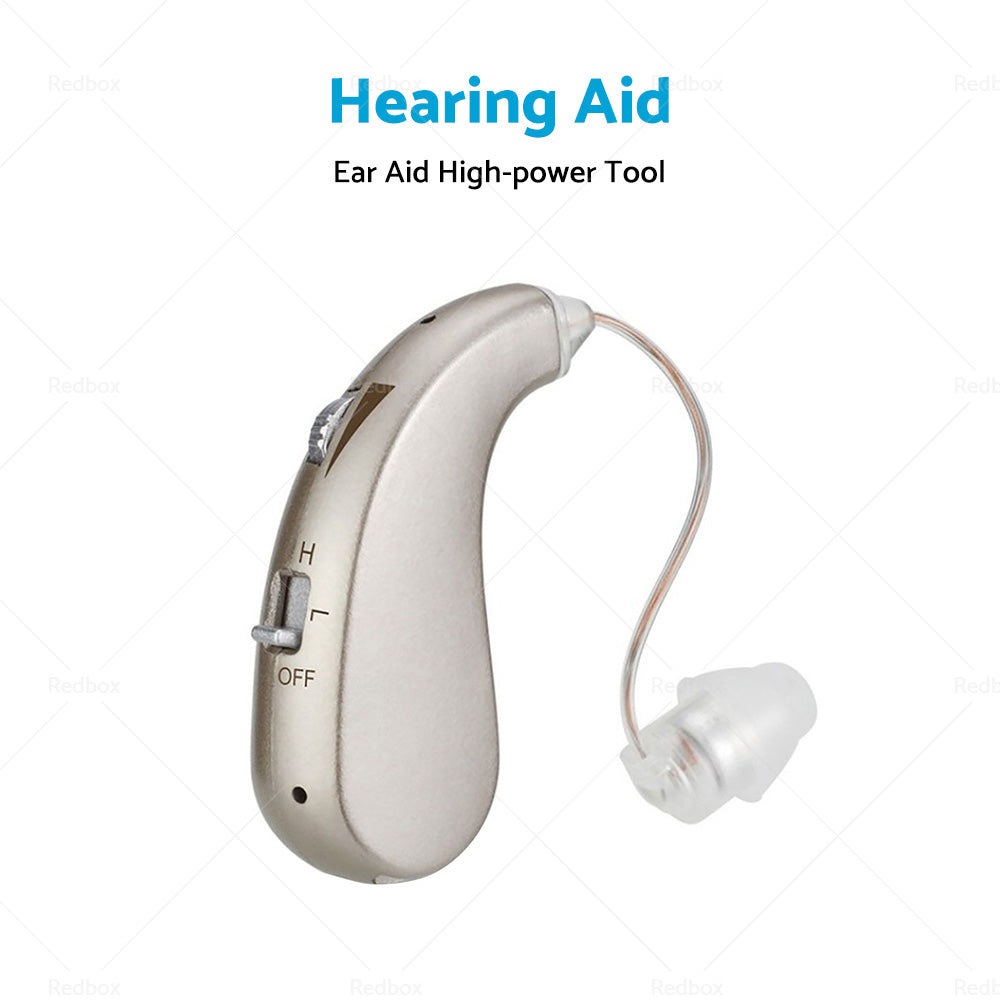 Rechargeable Digital Hearing Aid Severe Loss BTE Ear Aid HIGH-POWER Tool Kit-3