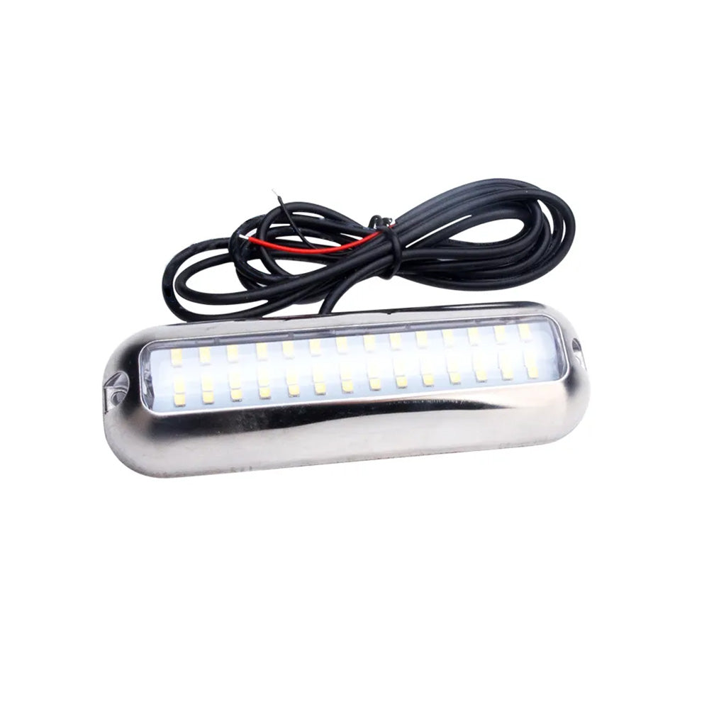 42LED Boat Underwater Light Pair Stainless Steel Suitable For Marine Boat Pontoon Transom-3