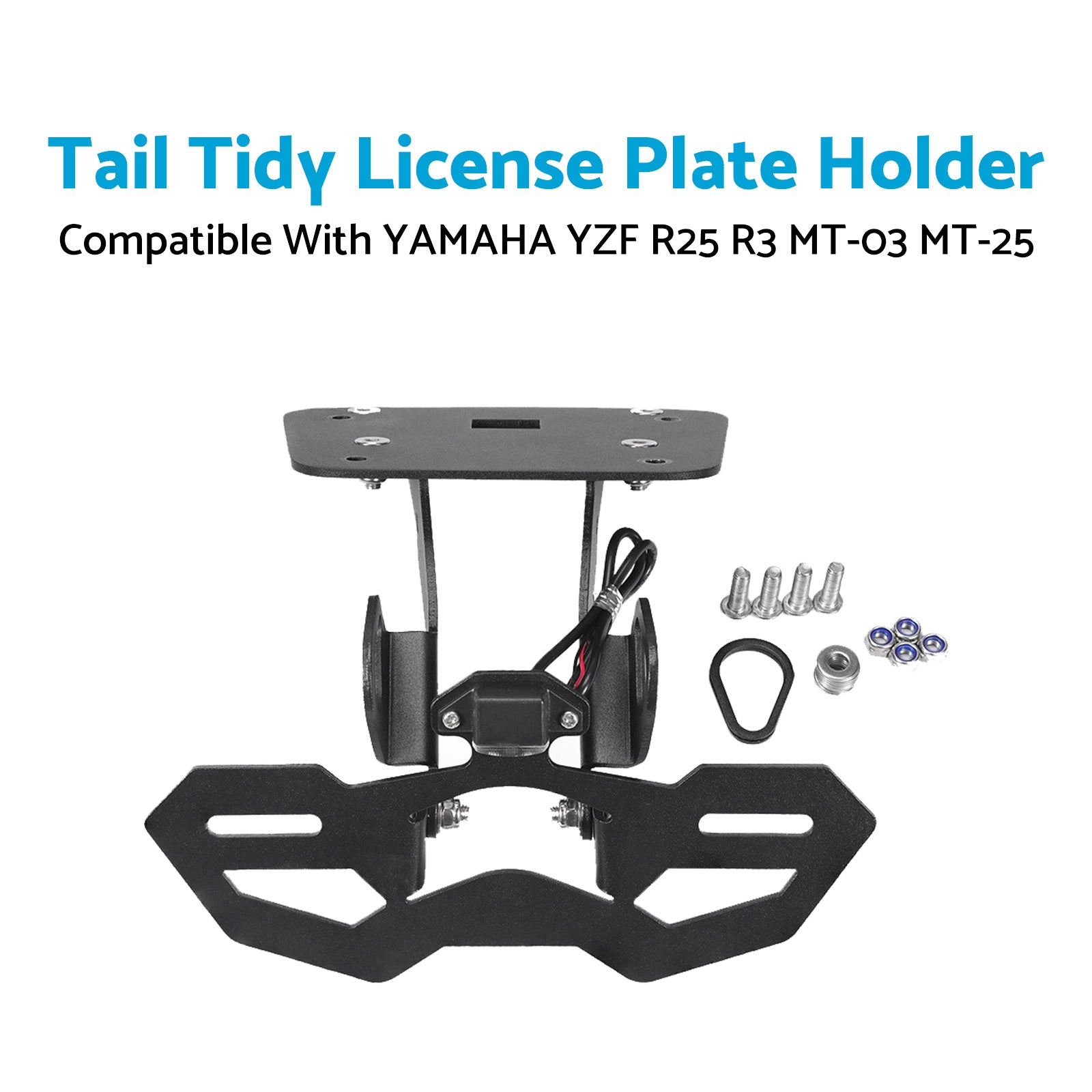 Tail Tidy License Plate Holder Suitable For YAMAHA YZF R25 R3 MT-03 25 2014-2020-1
