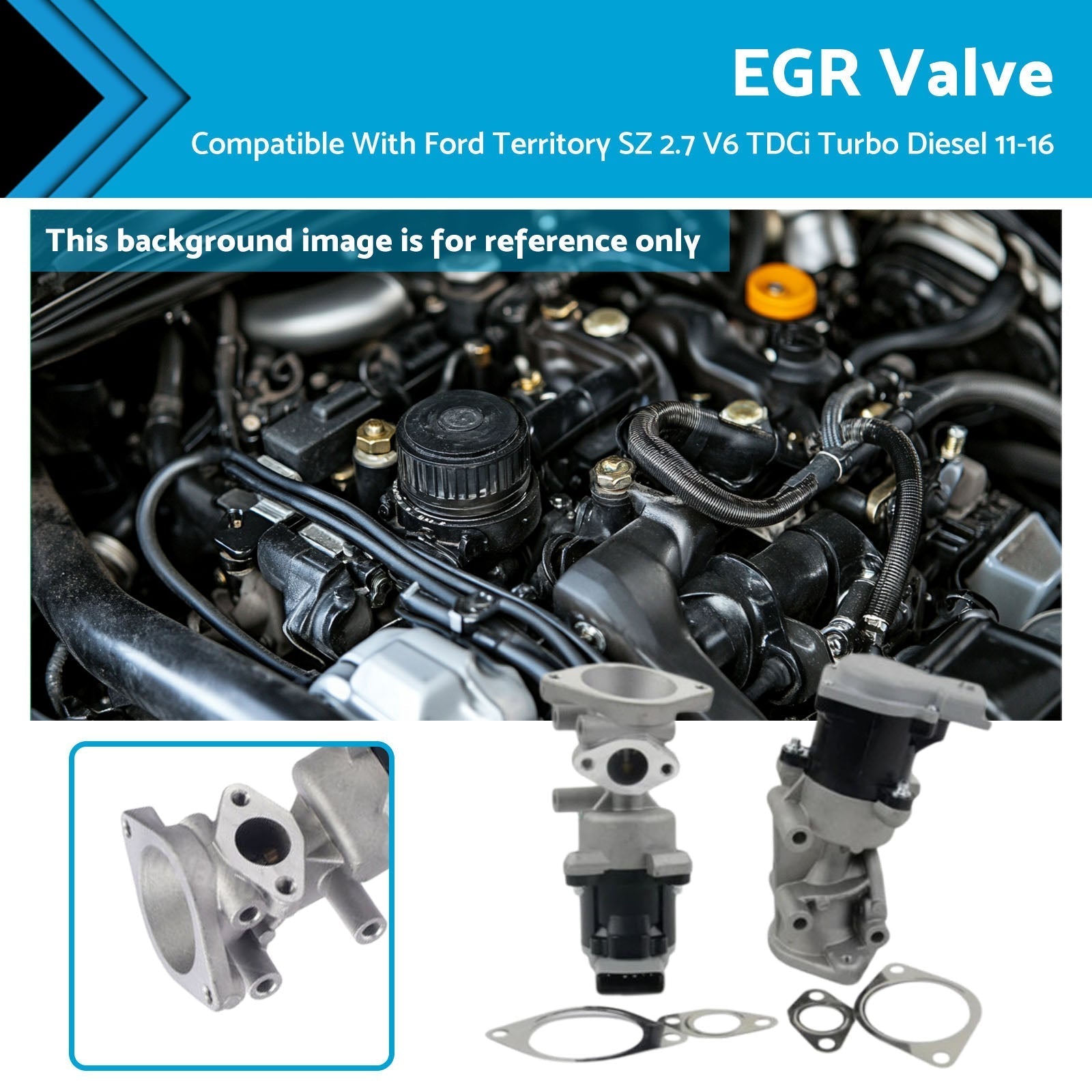 EGR Valve Left & Right Suitable For Ford Territory SZ 2.7 V6 TDCi Diesel 2011 - 2016 - Frazy's Auto Parts