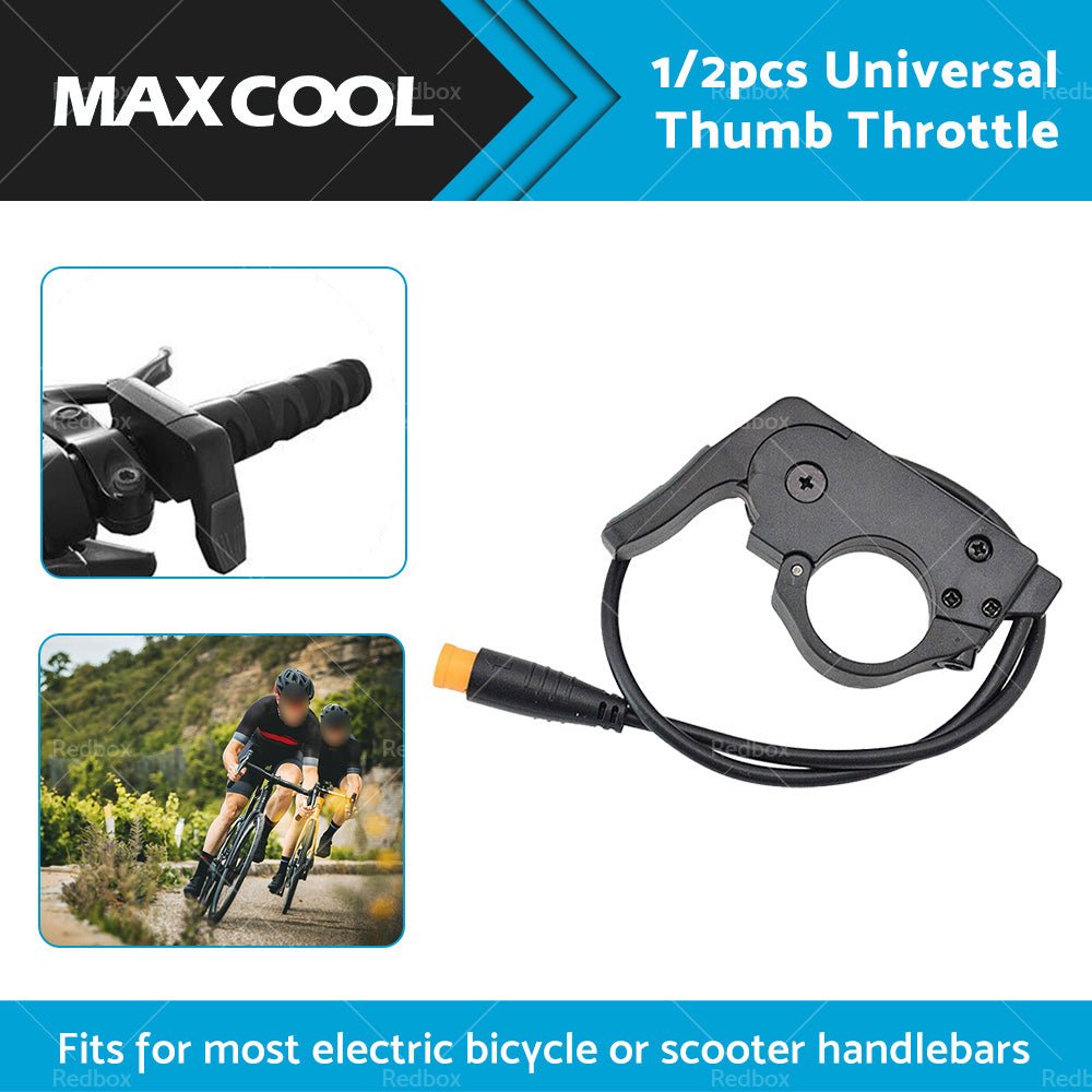 Electric Bicycle EBike Left Right Universal Thumb Throttle Speed Control - 24 - 72V - Frazy's Auto Parts