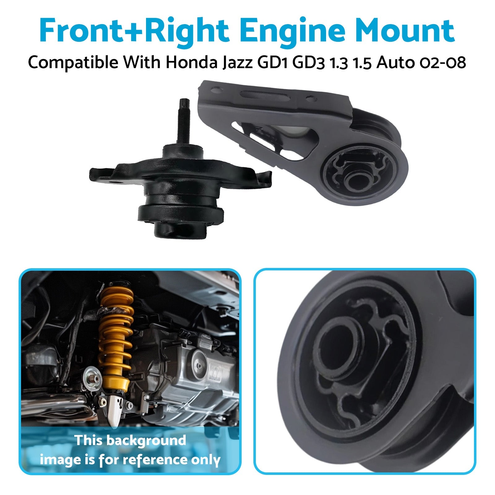 Engine Mount Front+Right Suitable For Honda Jazz GD1 GD3 L13A1 L15A1 2002 - 2008 - Frazy's Auto Parts