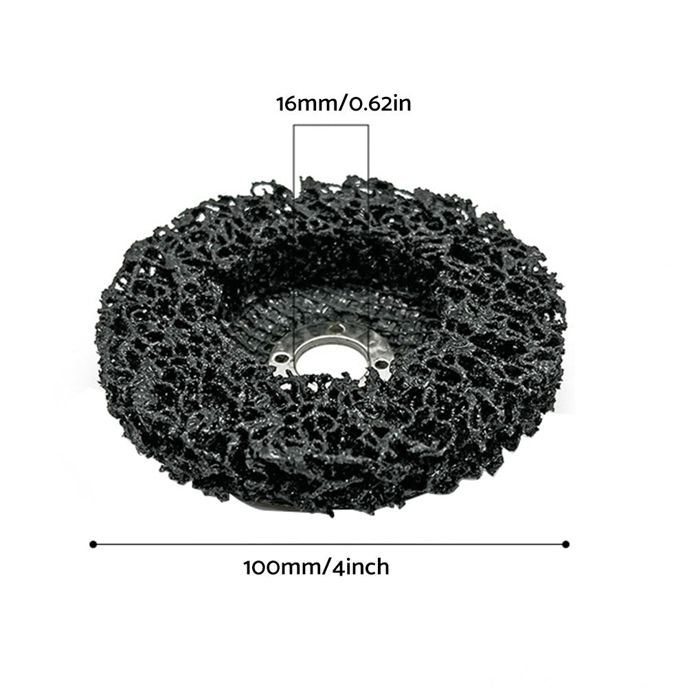5/10PCS 100mm Poly Strip Disc Wheel Paint Rust Removal Clean Angle Grinder Black-4