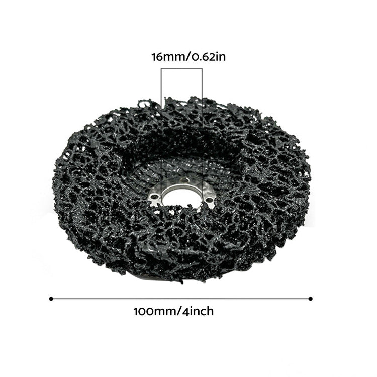 5/10PCS 100mm Poly Strip Disc Wheel Paint Rust Removal Clean Angle Grinder Black-4