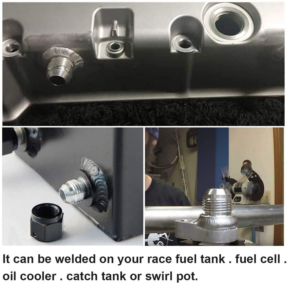 2x AN10 Male Aluminium Weld-On JIC Bungs Suitable For -10AN Fitting JXSS032-10-A-3