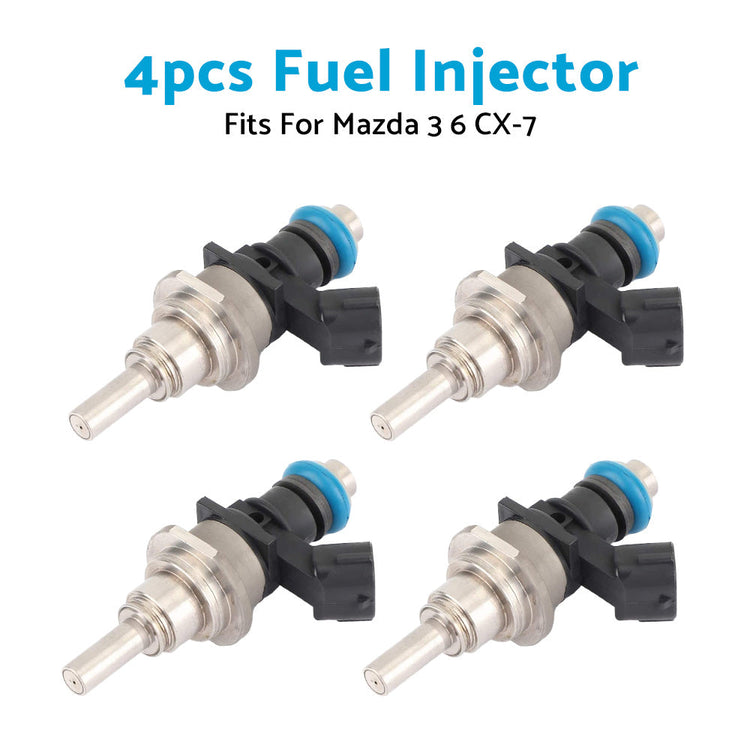 4x Fuel Injector Suitable For Mazda 3 BK / 6 / CX-7 L3 2.3L DOHC Turbo E7T20171-0