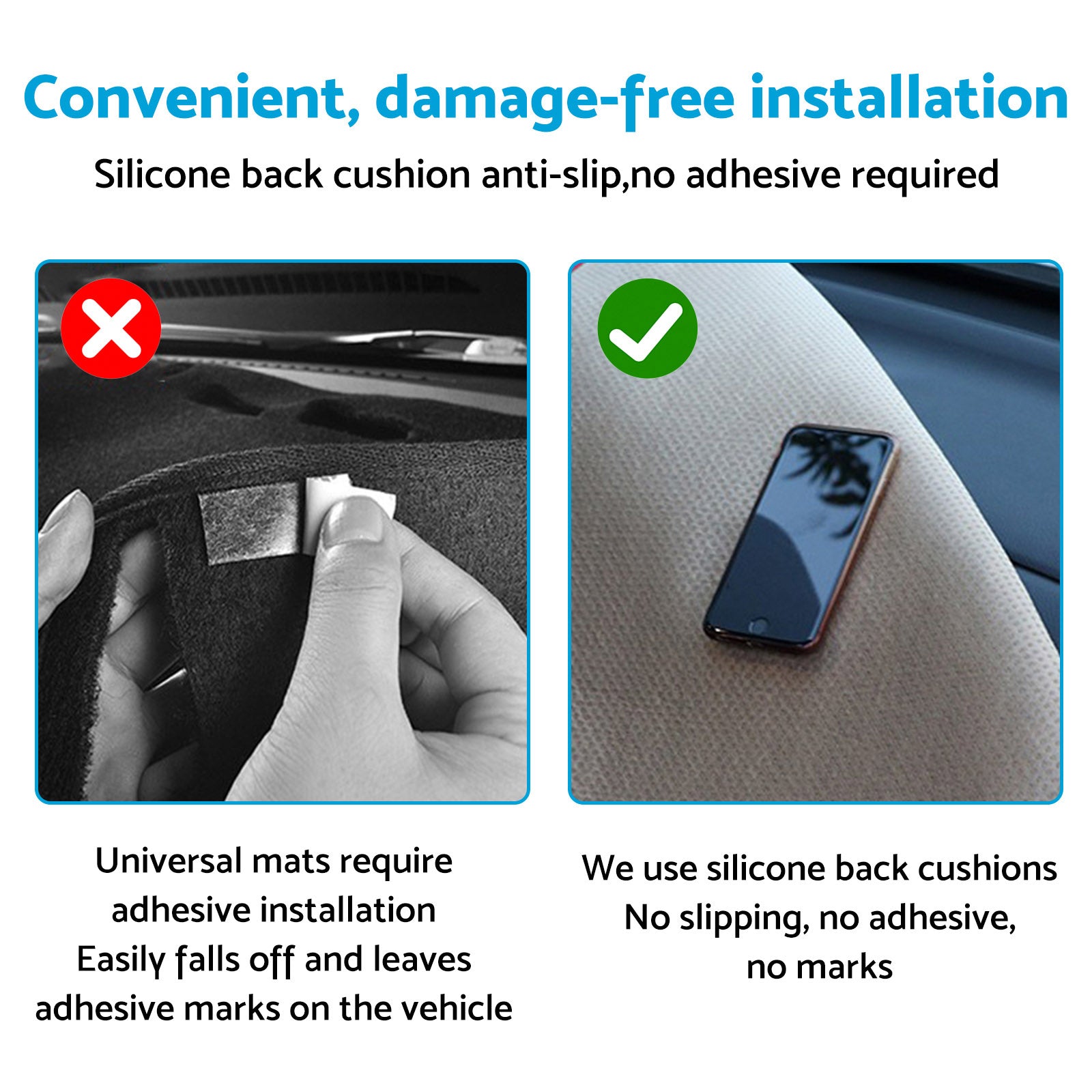 Dash Mat Microfiber Leather Dashboard Cover Suitable For Mazda CX-5 With HUD 2022-2025-3