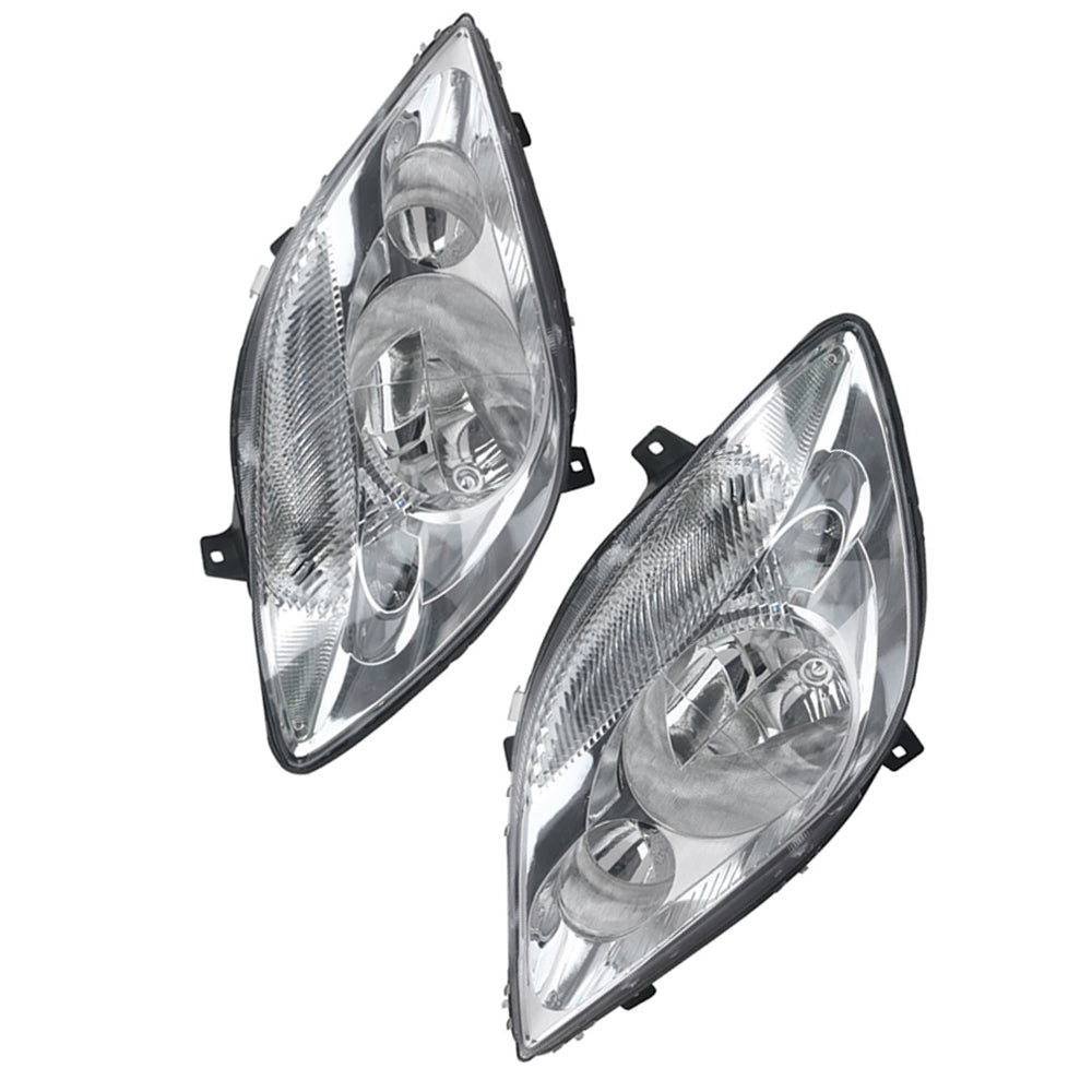 LH+RH Headlights 9-Pin No Fog Suitable for Mercedes-Benz Sprinter 2006–2013-0