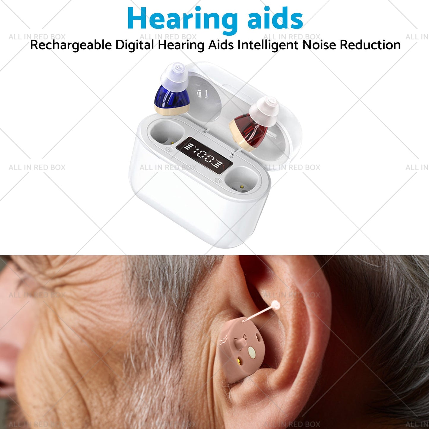 Rechargeable Hearing Aids Digital Hearing Aids Intelligent Noise Reduction-2