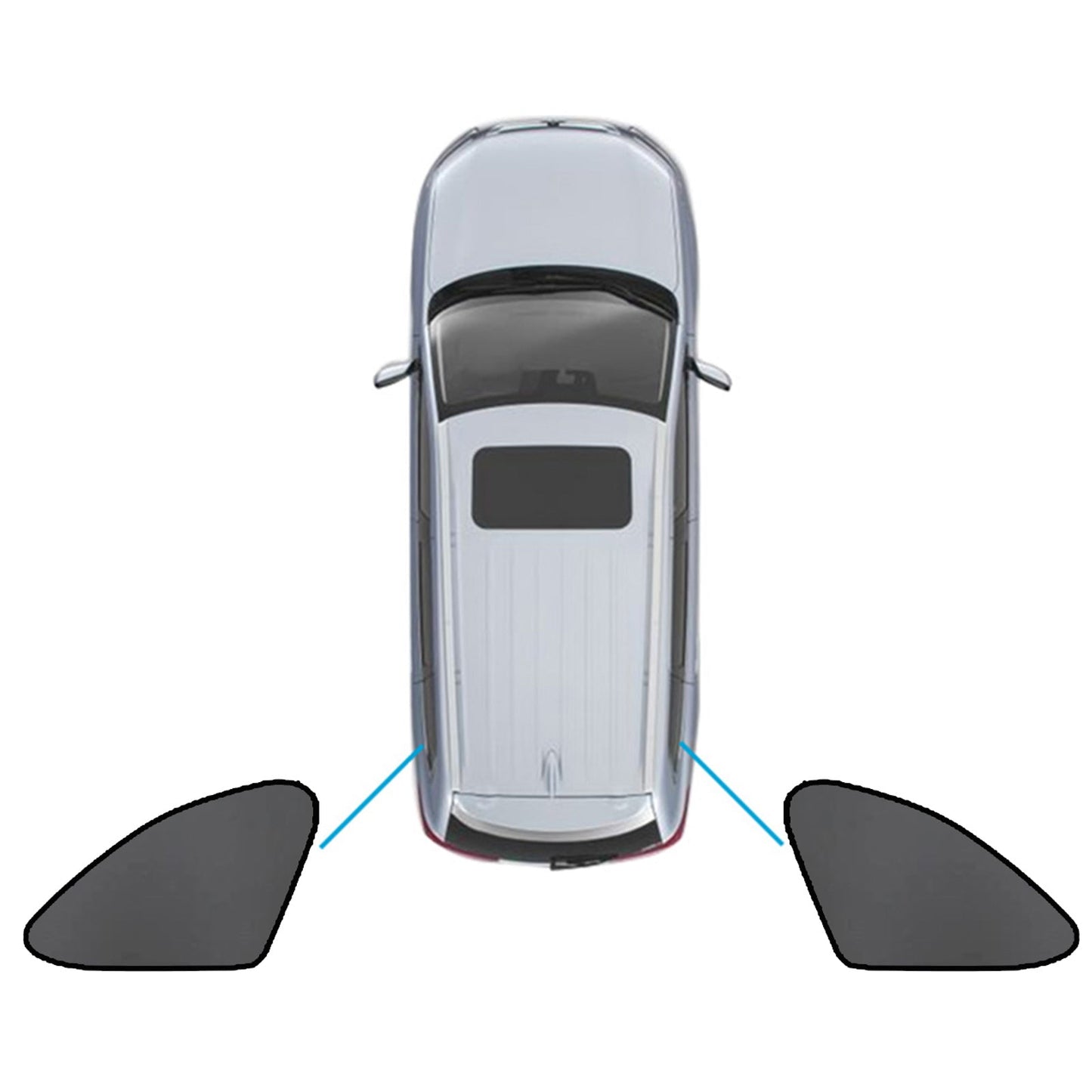 Magnetic Mesh Sun Blind Car Window Shade Suitable For Subaru Outback 2020-2025 Front & Rear-3
