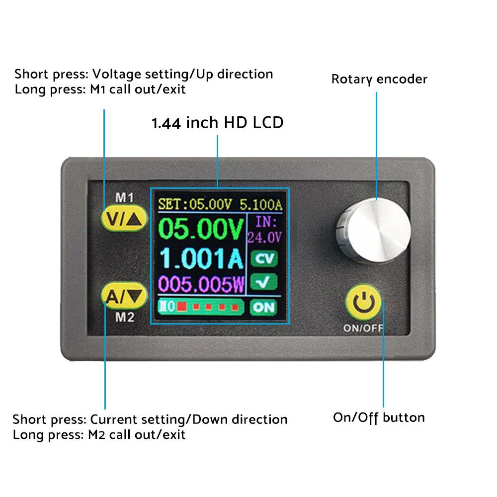 DC 36V 5A 80W Adjustable Regulated Power Supply Buck Boost Converter DC CNC AU-2