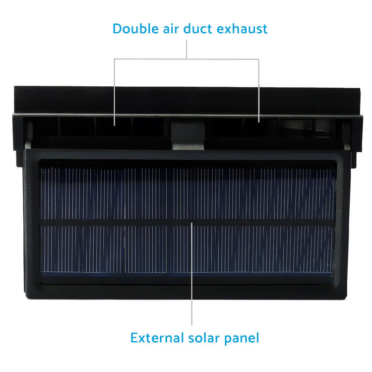 Solar Powered Car Cooling Fan Cooler Auto Window Air Vent Exhaust Ventilation-0