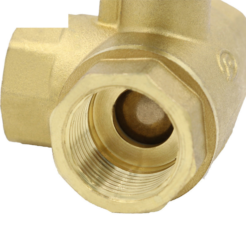 Three Way T Port Brass Ball Valve Suitable For Kitchen Water Pipe Systems-1
