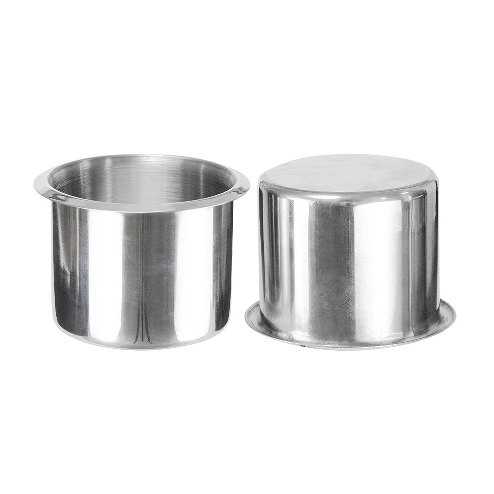 2x Stainless Steel Cup Drink Holder Suitable For Marine, Car, Truck, Camper, RV & Boat-1