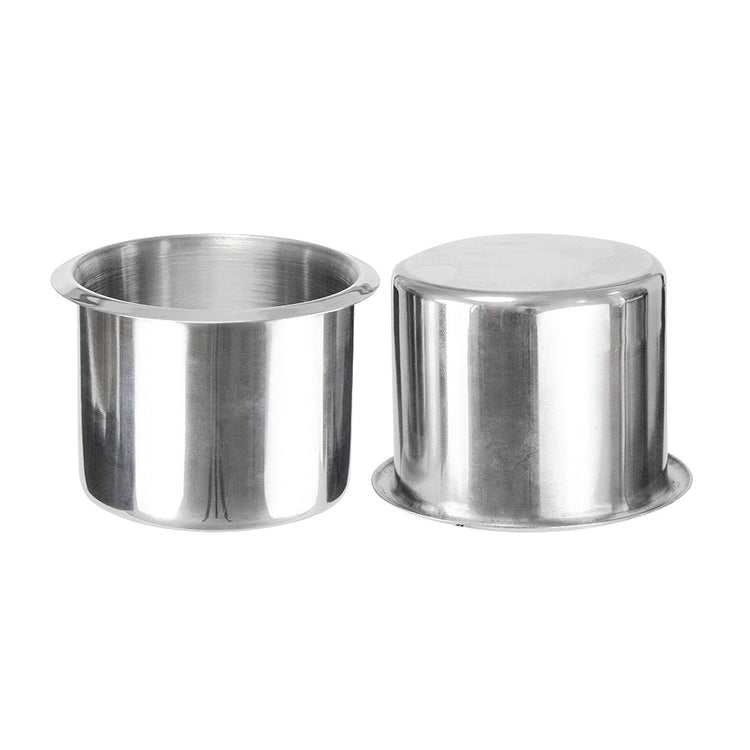 2x Stainless Steel Cup Drink Holder Suitable For Marine, Car, Truck, Camper, RV & Boat-1