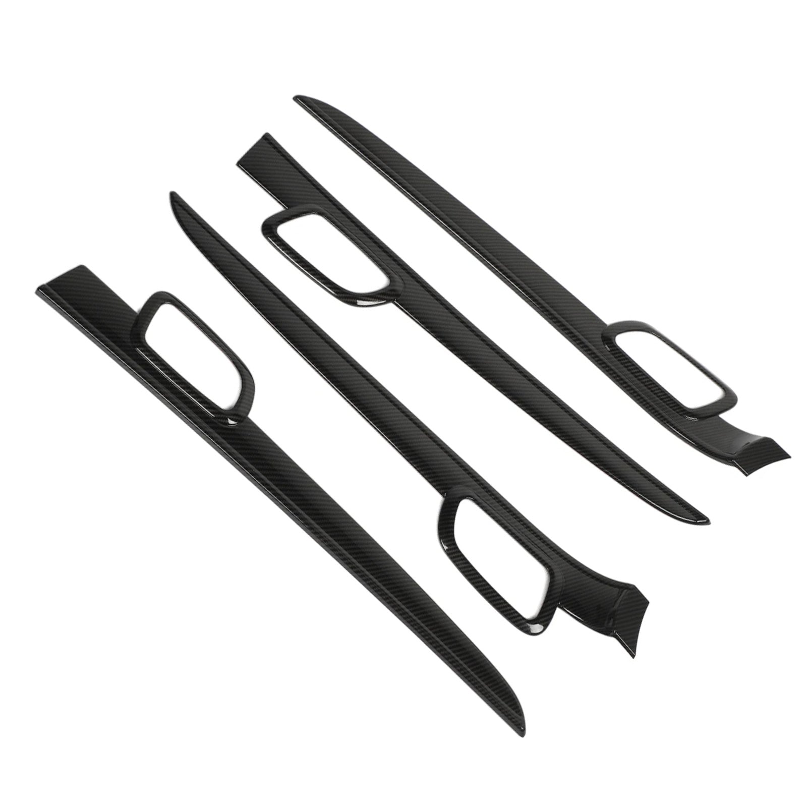 Carbon Fiber Door Handle Decor Cover Trim Strips Suitable For Jeep Grand Cherokee-2