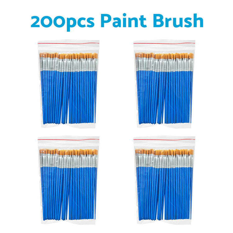 Flat Paint Brushes Set 50-200x Suitable For Detail Painting Craft Art and Gift Applications-7