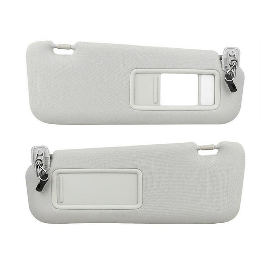 1 Pair Front Right & Left Sun Visors Gray Suitable For Mazda CX-9 2010-2015-0