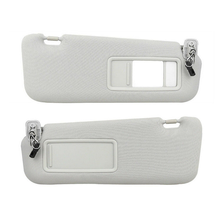 1 Pair Front Right & Left Sun Visors Gray Suitable For Mazda CX-9 2010-2015-0