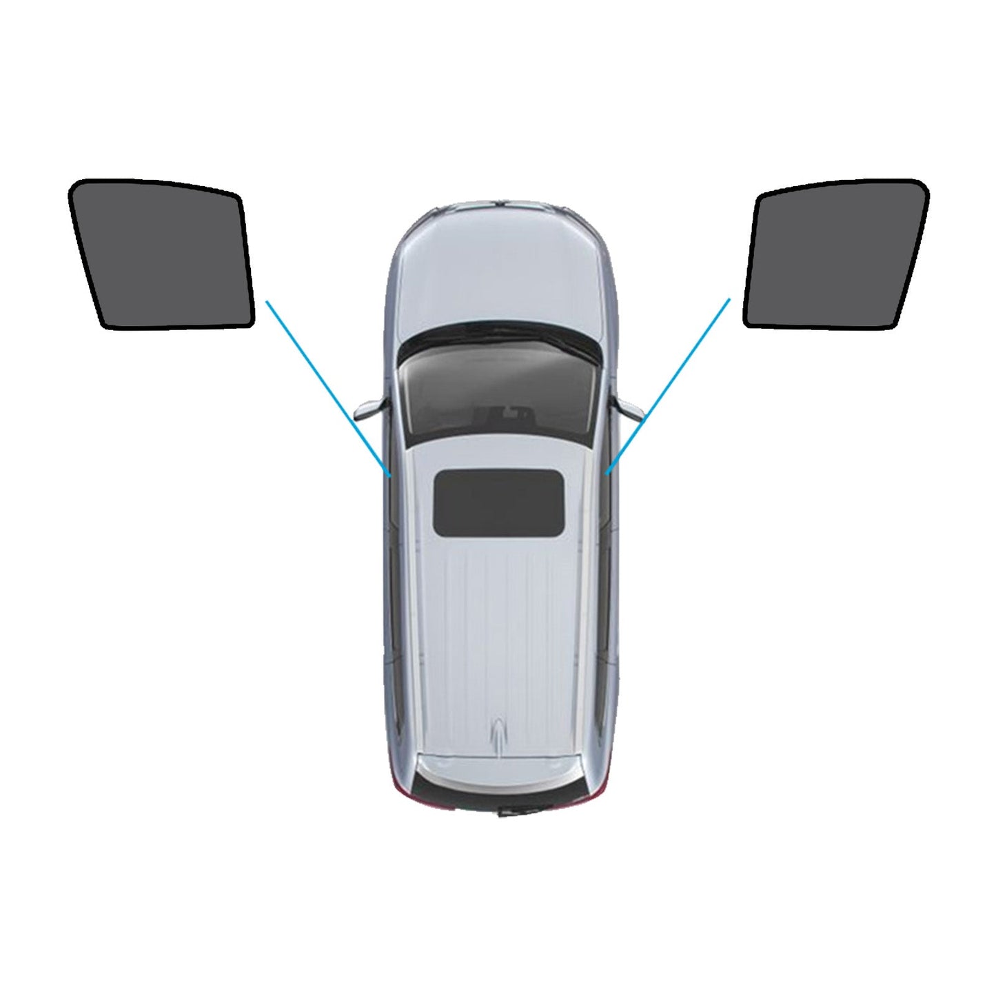 Magnetic Mesh Sun Blind Car Window Shade Suitable For Subaru Outback 2015-2020 Front & Rear-0