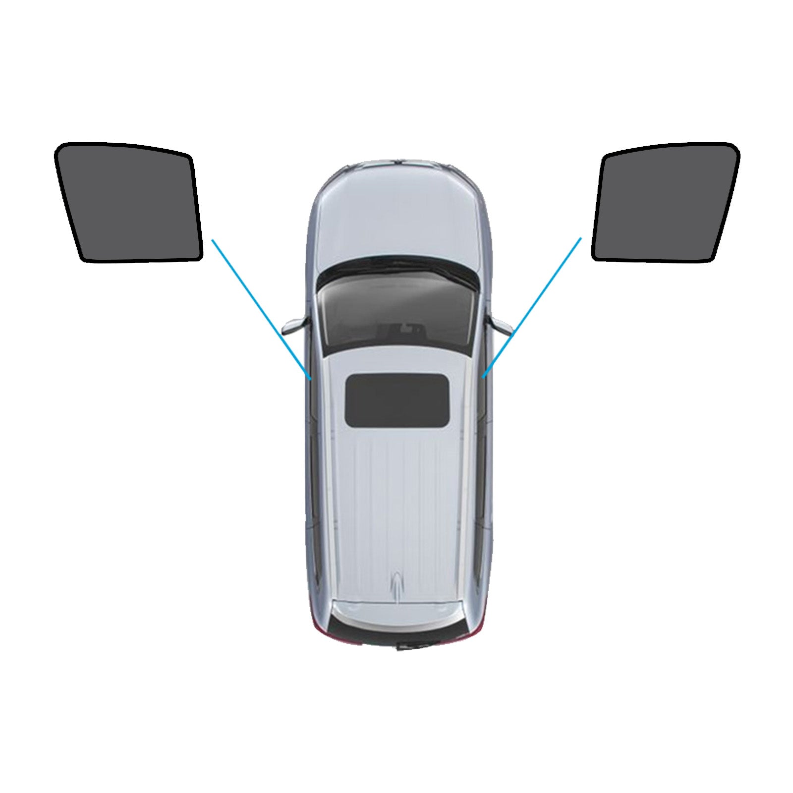 Magnetic Mesh Sun Blind Car Window Shade Suitable For Subaru Outback 2015-2020 Front & Rear-0