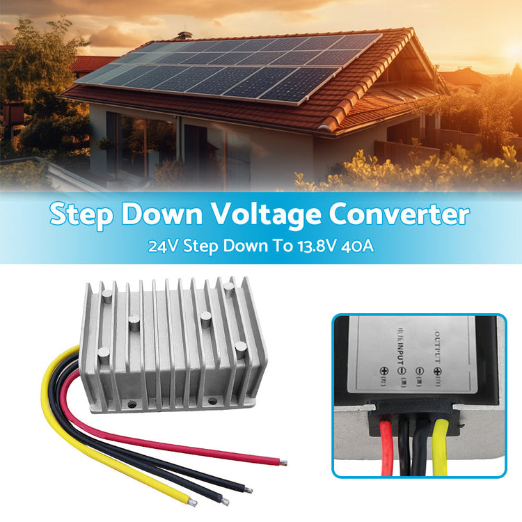 Power Converter Regulator DC 24V Step Down to DC 13. 8V 40A 552W Waterproof-2
