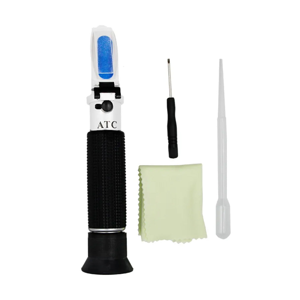 ATC Alcohol Refractometer Liquor Volume Percent Tester 0-80percent Measuring Range-1