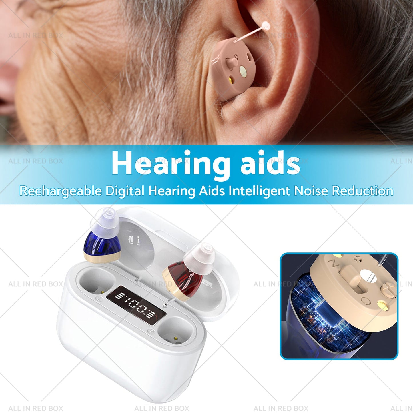 Rechargeable Hearing Aids Digital Hearing Aids Intelligent Noise Reduction-1