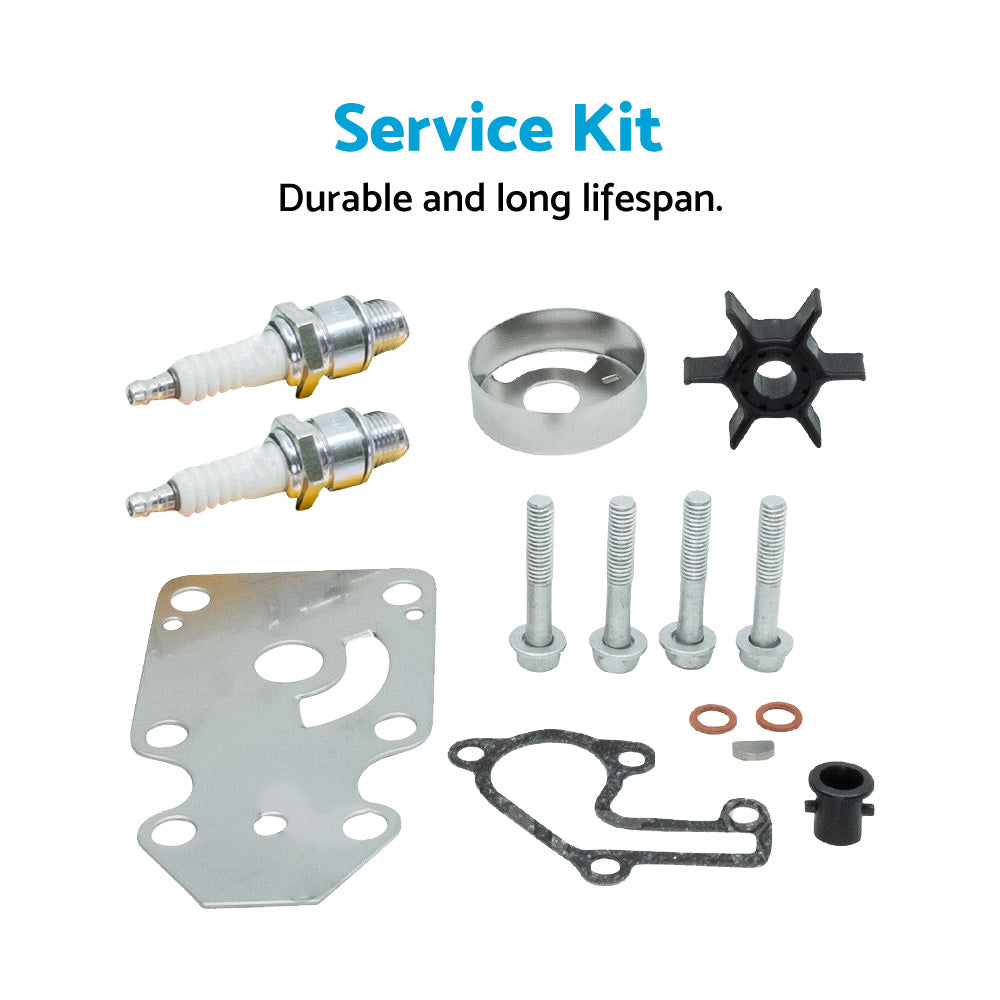 Service Kit Suitable For Yamaha 9.9, 15hp 2 Stroke 2 Cylinder Outboard-2
