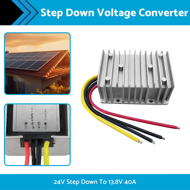 Power Converter Regulator DC 24V Step Down to DC 13. 8V 40A 552W Waterproof-1