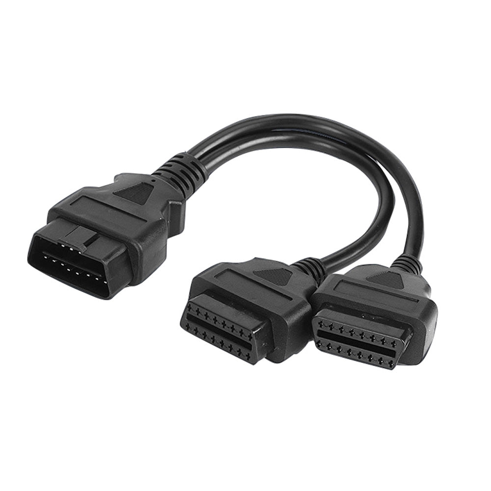 OBD2 16 Pin Splitter Extension Cable Male to Dual Female Y Lead 12 inch / 30 cm-4