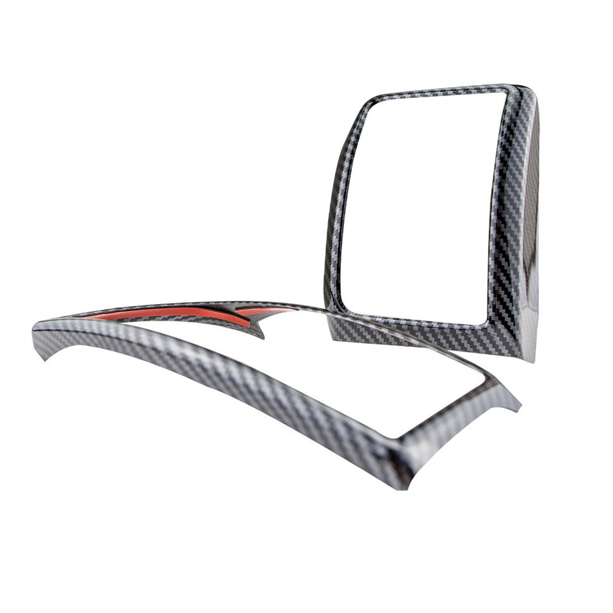 4x Carbon Fiber Color Air Outlet Frame Cover Trim Suitable For Ford Ranger 2015-2022-3