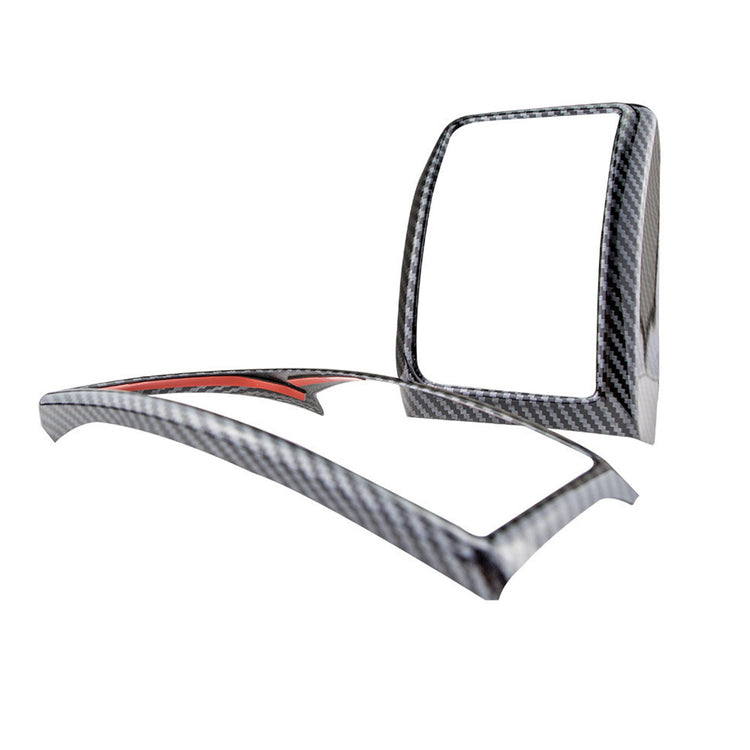 4x Carbon Fiber Color Air Outlet Frame Cover Trim Suitable For Ford Ranger 2015-2022-3