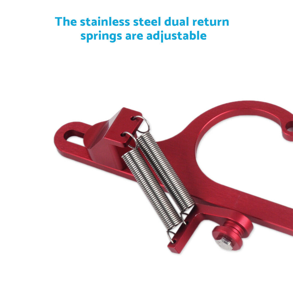 Throttle Cable Carb Bracket Carburetor Billet Aluminum Red Suitable For Carb 4150 / 4160-4