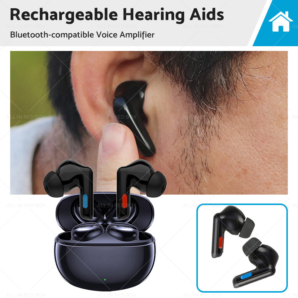Bluetooth Pair of Rechargeable Hearing Aid Bluetooth-compatible Voice Amplifier-0