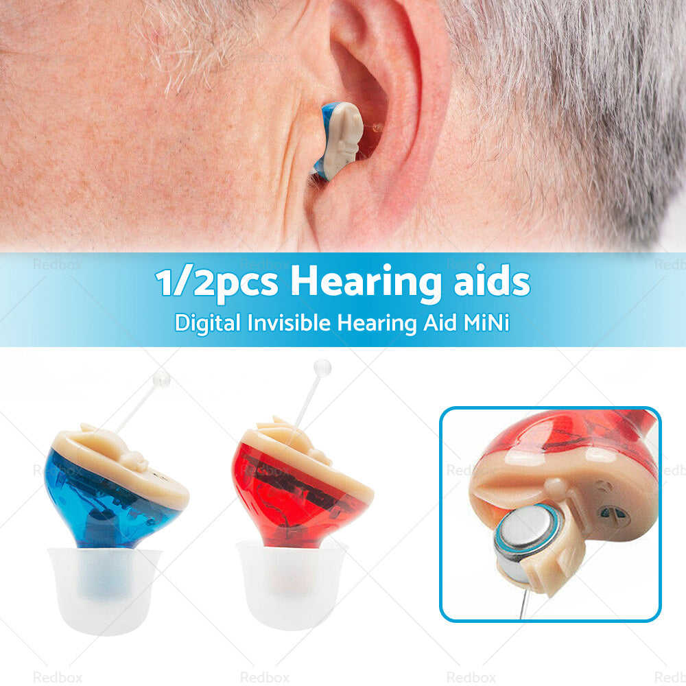 Digital Invisible Hearing Aid MiNi CIC Small Sound Voice Amplifier Enhancer L R-1