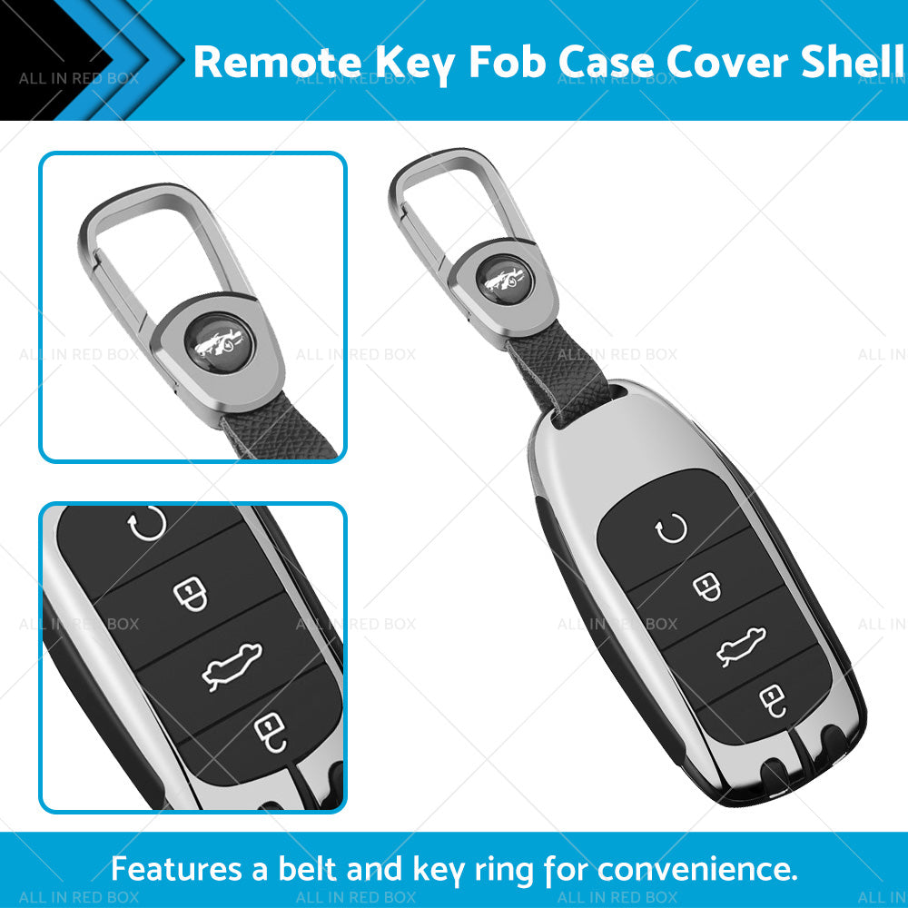 Zinc Alloy Remote Key Fob Case Cover Shell Black Suitable For Chery Omoda 5-1