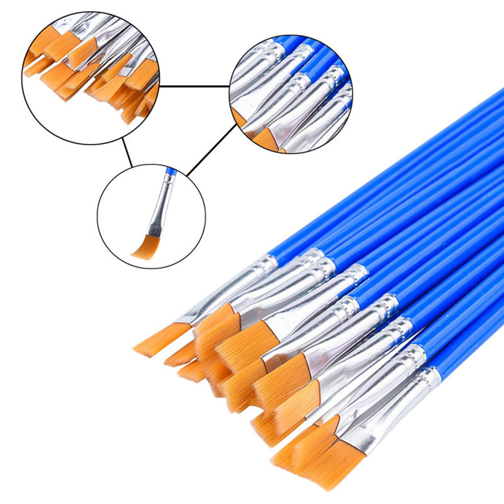 Flat Paint Brushes Set 50-200x Suitable For Detail Painting Craft Art and Gift Applications-3