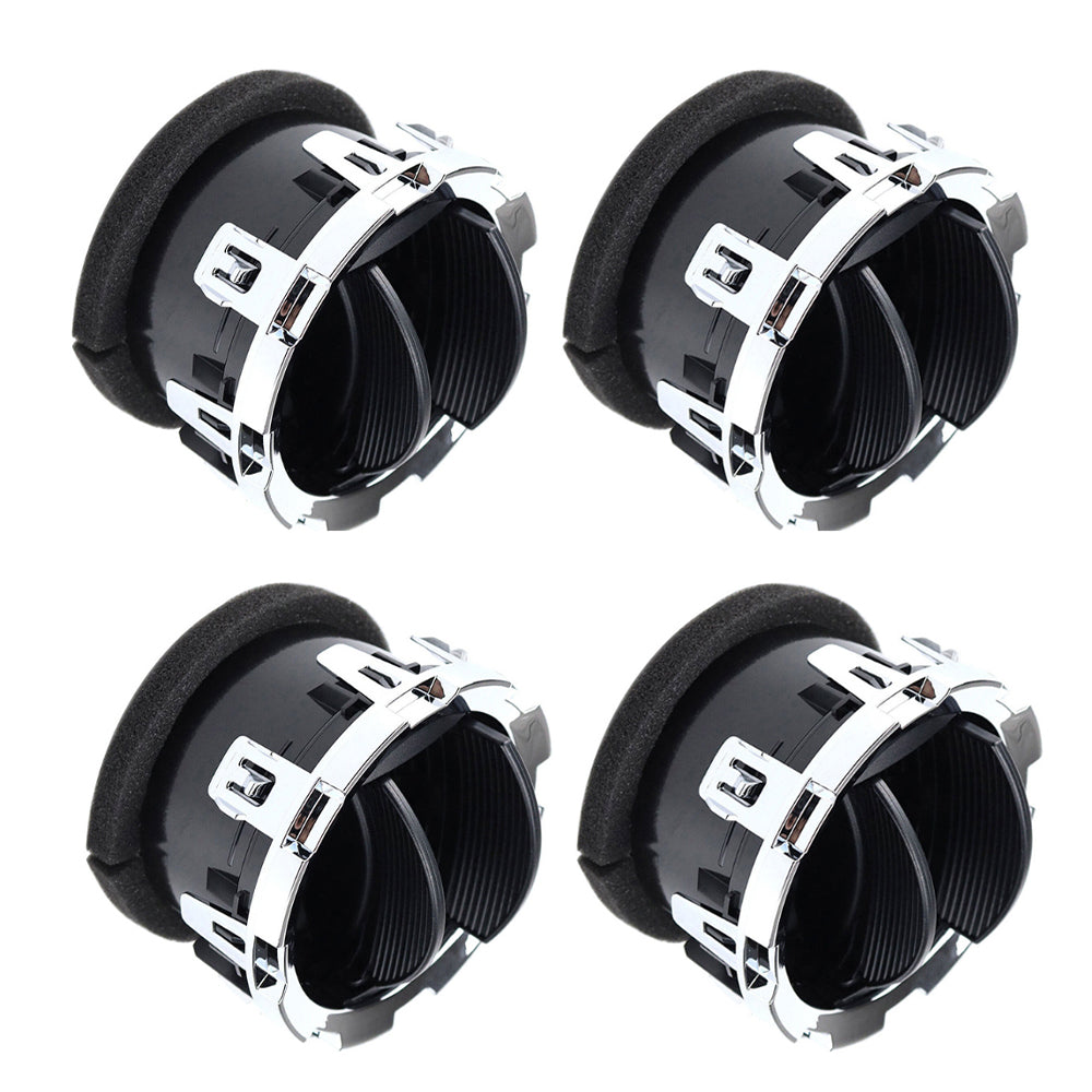 4x Dash Air Vents Black Chrome Suitable For Ford F-250 F-350 Super Duty 08-16-1