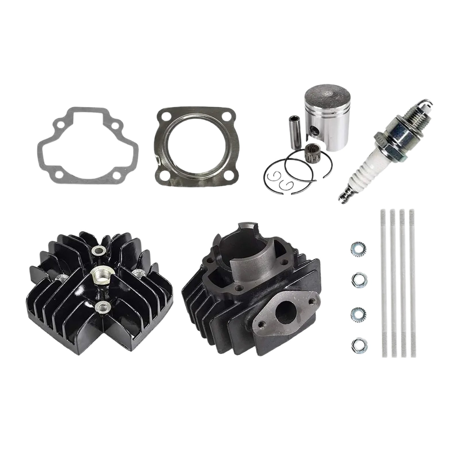 Rebuild Cylinder Head Bore & Piston Kit Suitable For Yamaha PW50 Peewee50-0