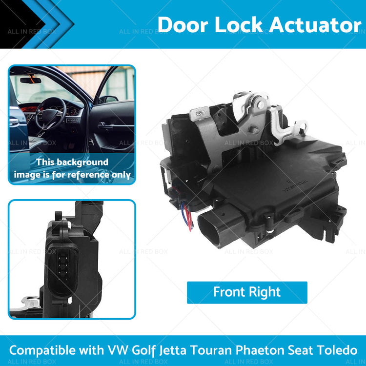 Front Right Door Lock Actuator 3D2837016A Suitable for VW Golf Jetta Touareg-1