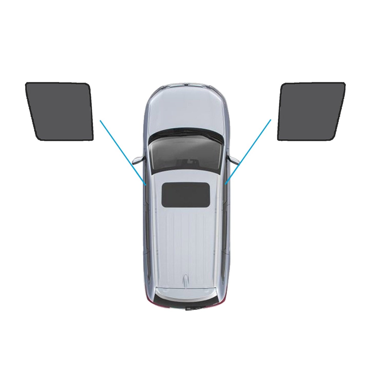 Car Window Magnetic Sun Shade Suitable For Nissan Patrol Y62 Series 2012-2024-1
