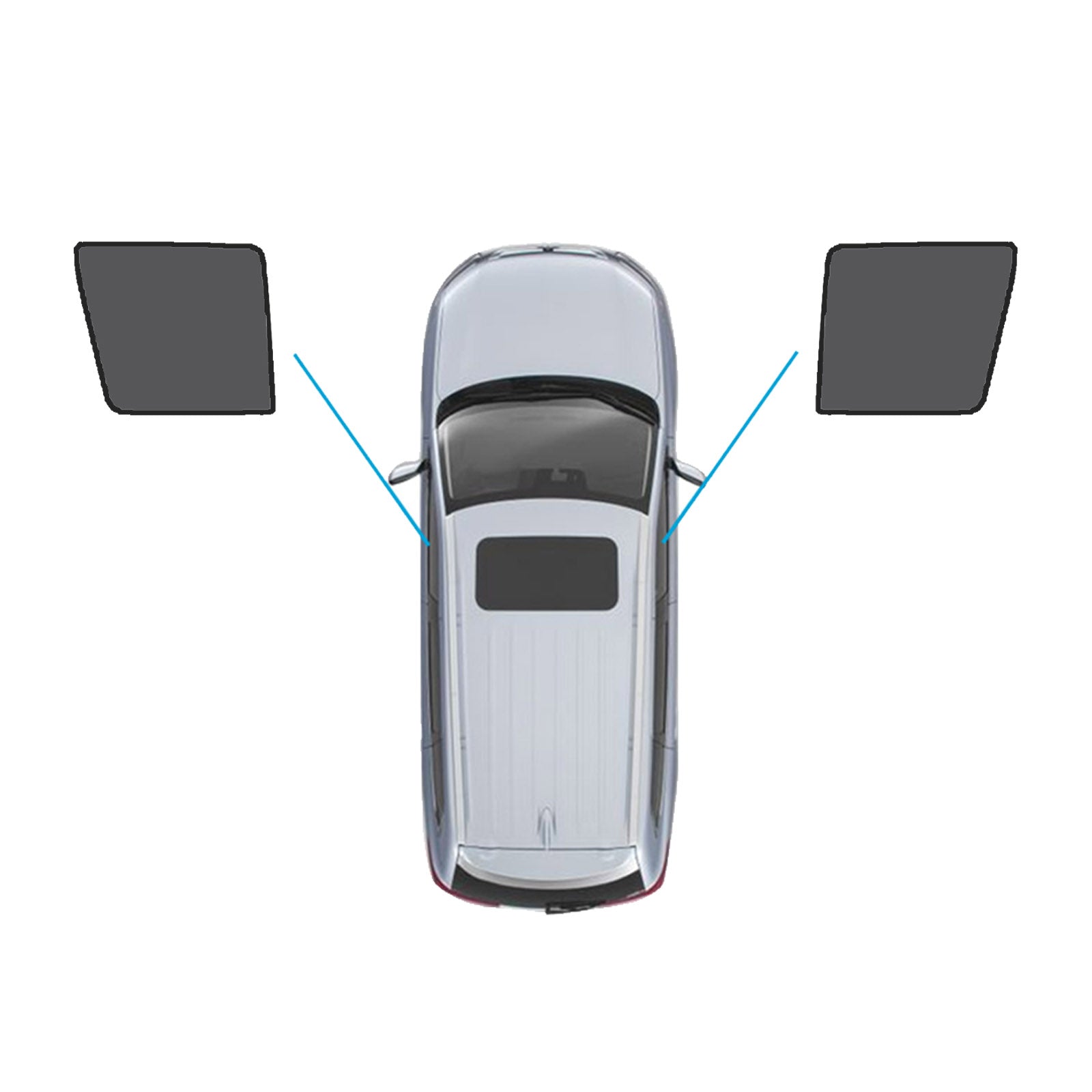 Car Window Magnetic Sun Shade Suitable For Nissan Patrol Y62 Series 2012-2024-1