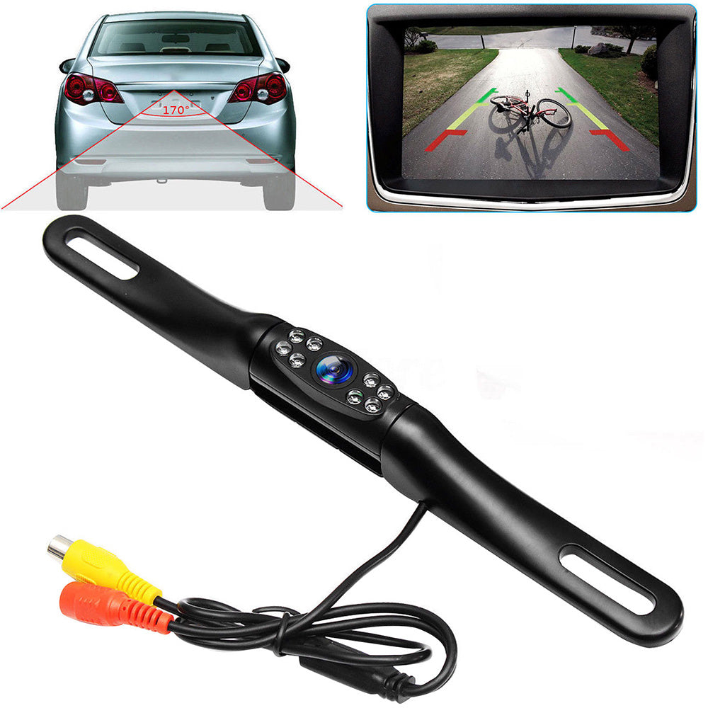 170 Angle Car Rear View Reversing HD Camera Back Up Parking Number Plate Night Vision-1